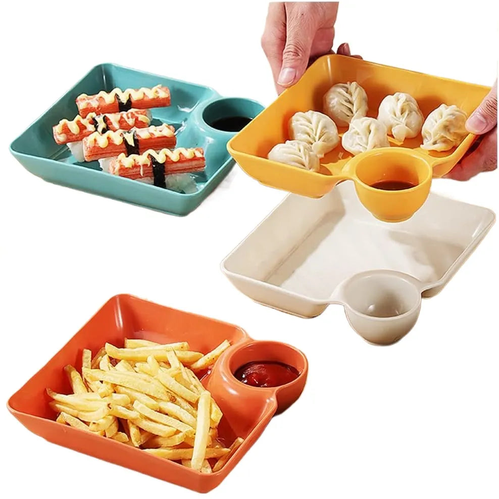 Dumpling & Snack - 4 Piece Plate Set