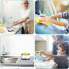 2-in-1 Dish Soap Pump Dispenser and Sponge Holder
