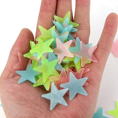 Glow In The Dark Star Wall Stickers Set