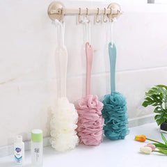 Gentle Back Scrubber Shower Pouf with Soft Mesh for Effective Cleaning and Massage