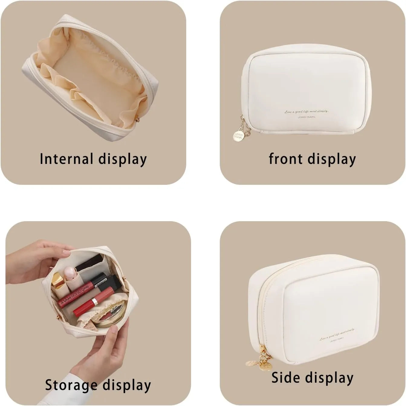 Lehuo Travel Small Cosmetic Pouch-Each