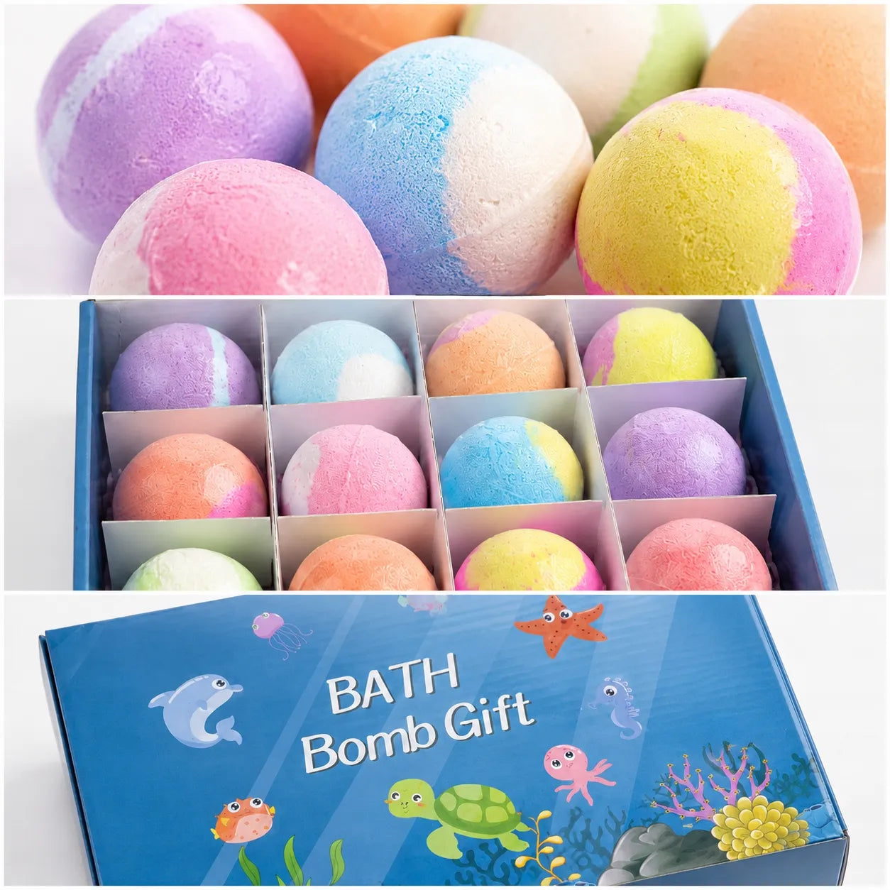 Under the Sea Adventure Bath Bomb Gift Set Of 12-Piece