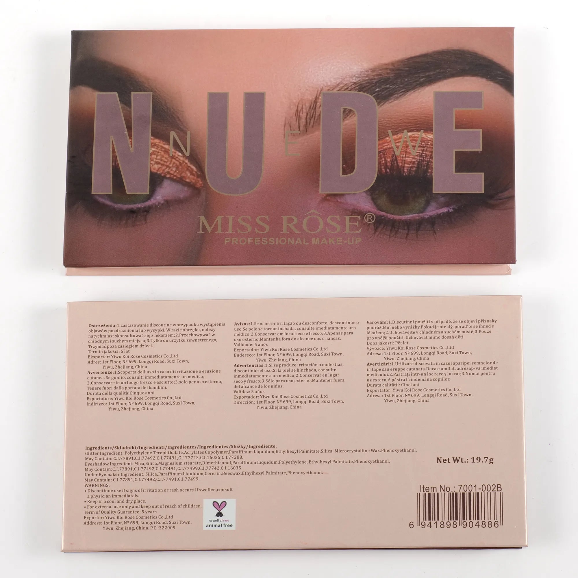 Miss Rose Nude Eyeshadow Palette - 18 Colors