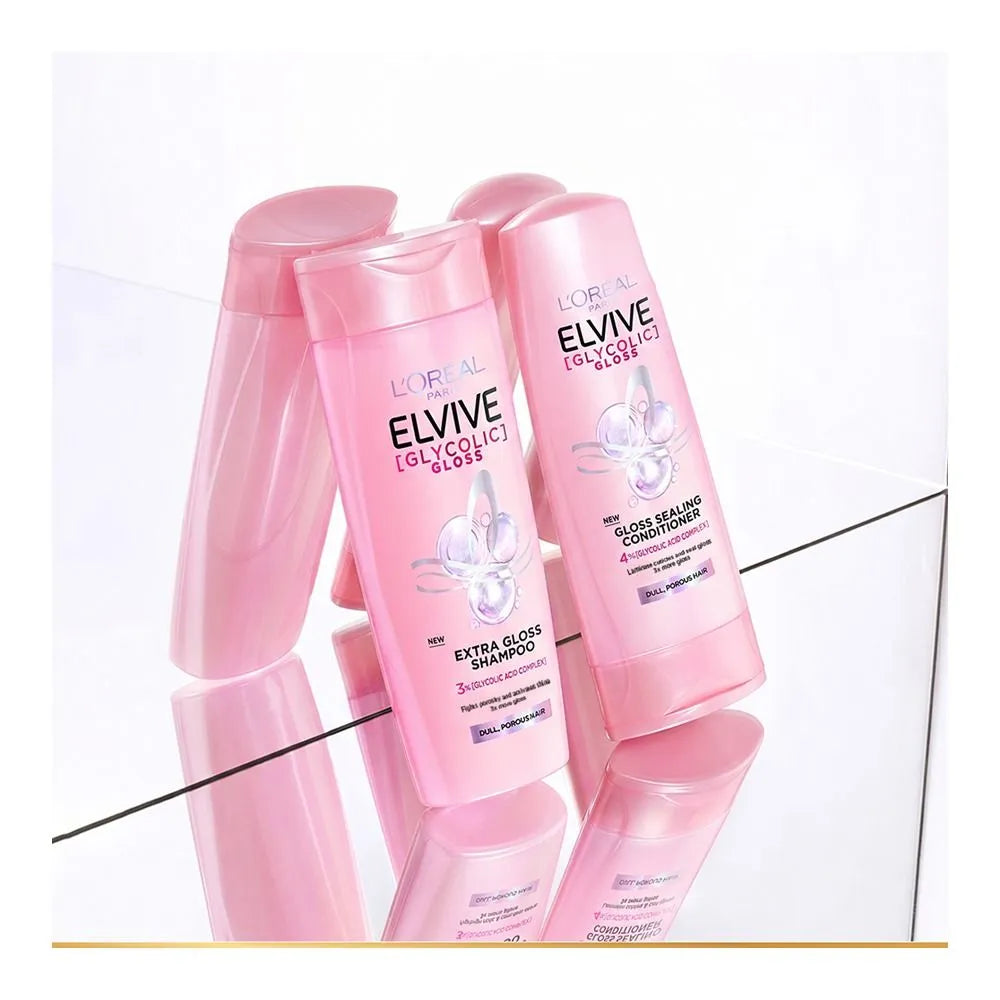 L'Oreal Paris Elvive Glycolic Gloss 3% Glycolic Acid Complex Extra Gloss Shampoo