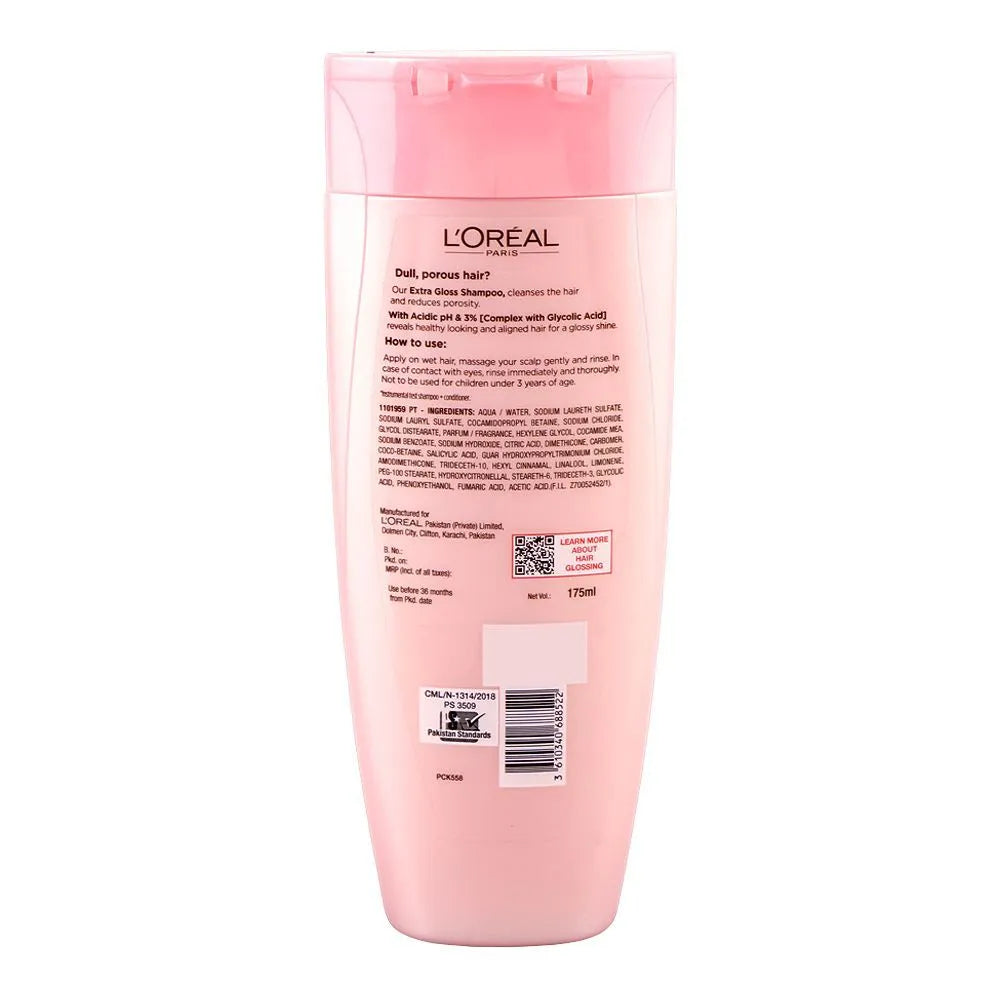 L'Oreal Paris Elvive Glycolic Gloss 3% Glycolic Acid Complex Extra Gloss Shampoo
