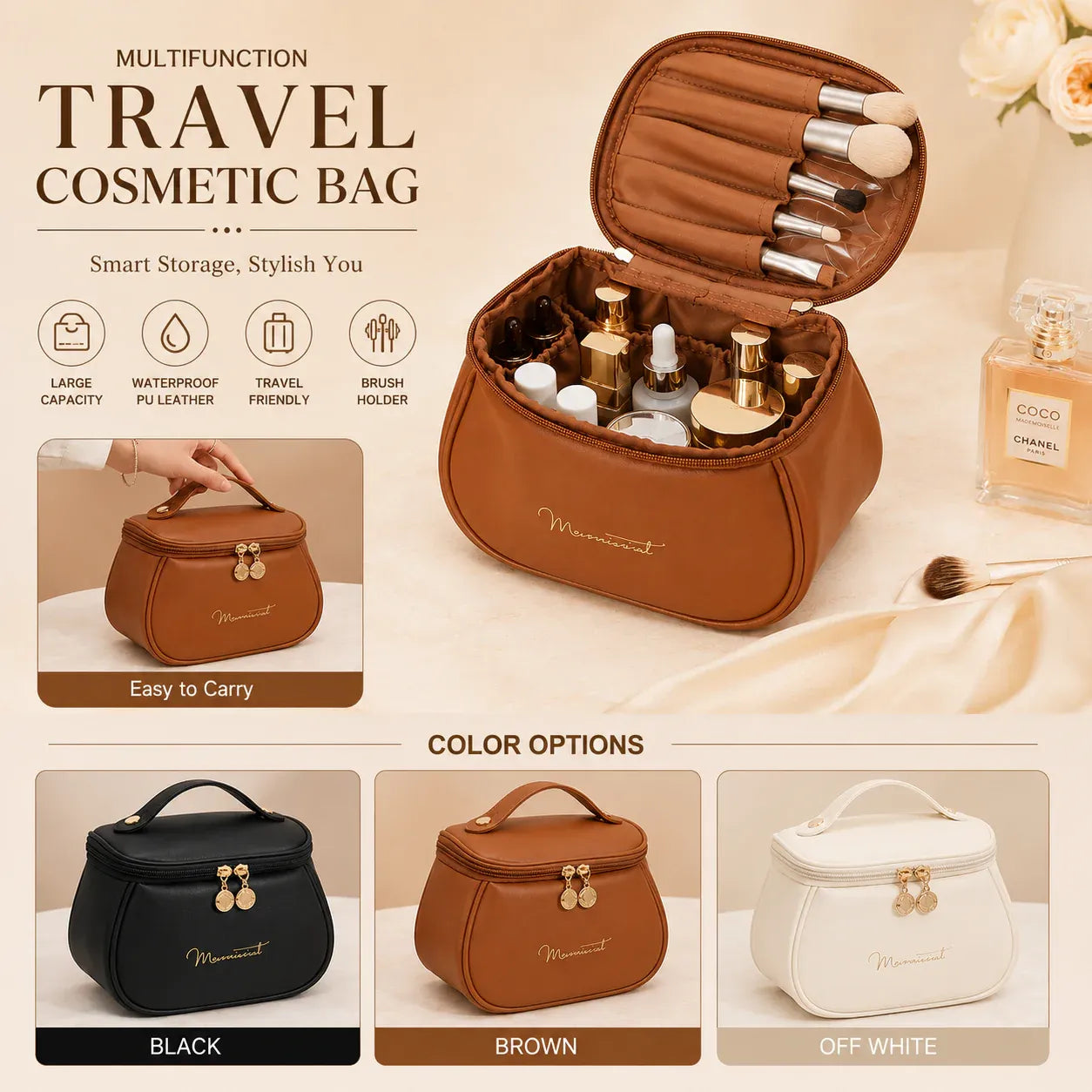 Multifunctional Waterproof Travel Cosmetic Bag – Each