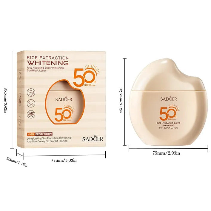 SADOER Rice Extraction Whitening Sun Block Lotion - 60g