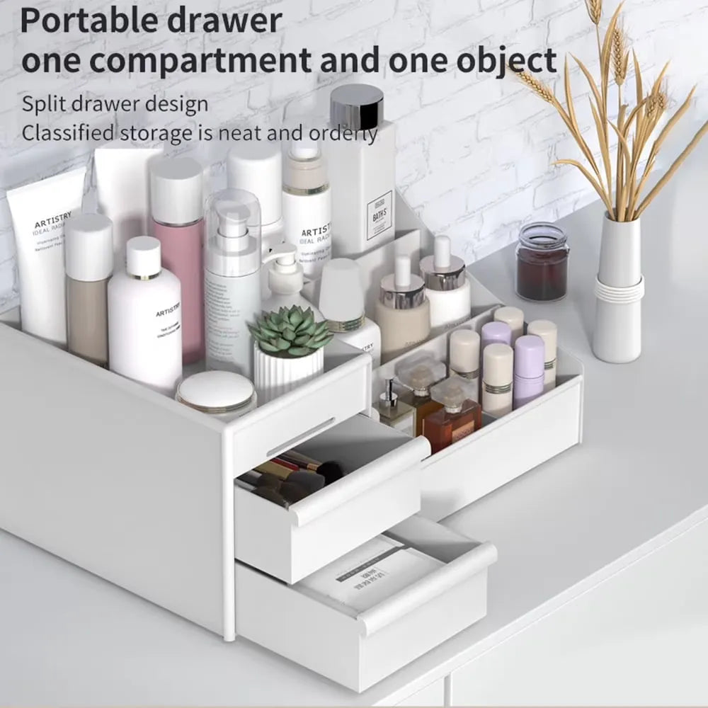 Multi-Functional Makeup Organizer with Storage Drawers