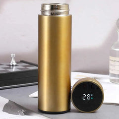 Smart LED Temperature Display Vacuum Insulated Water Bottle-Each