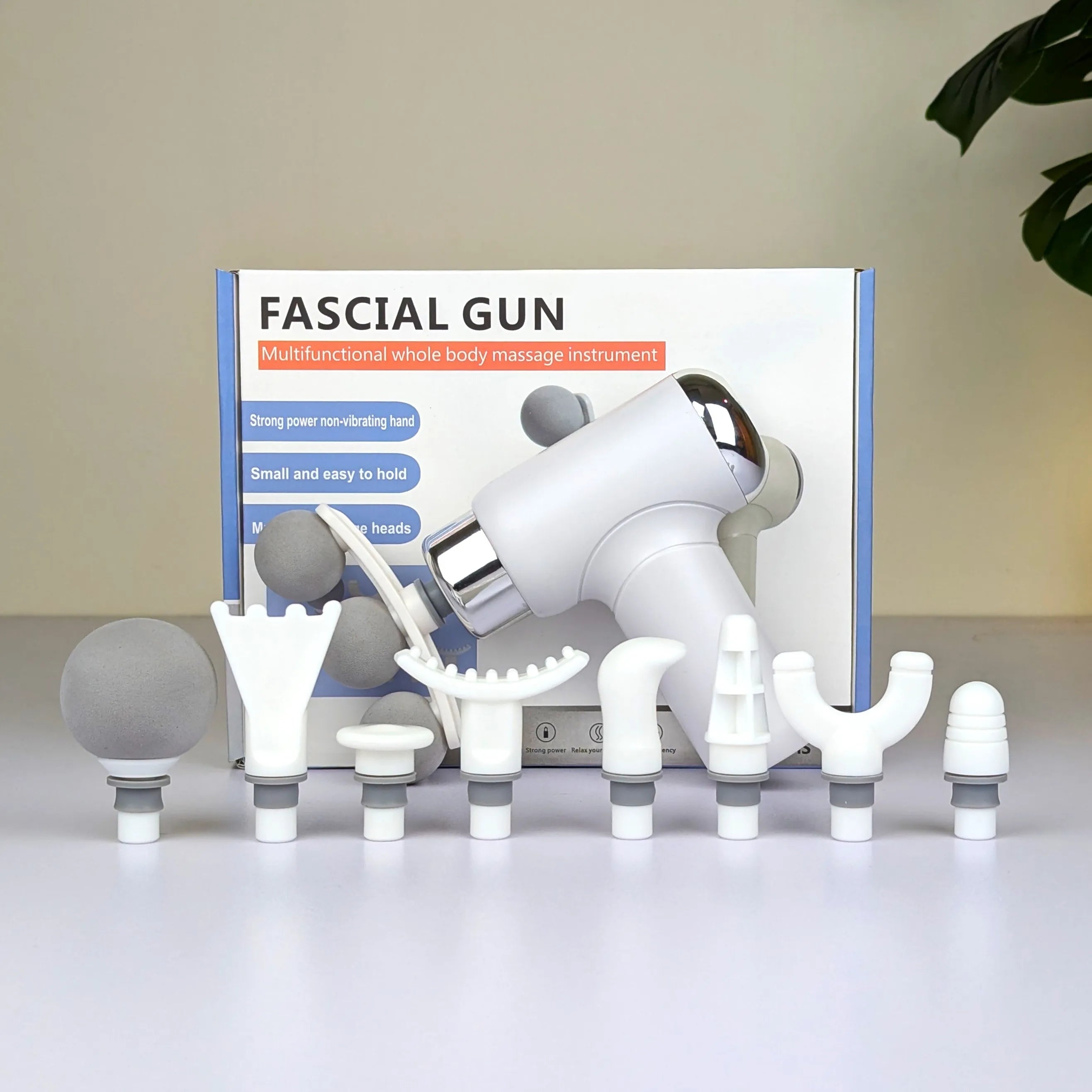 9-in-1 Three-Headed Fascial Gun Massager