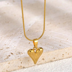 stainless steel Heart locket chain - Each