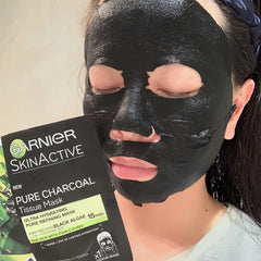 Garnier - Skin Active Pure Charcoal Black Tea Tissue Face Mask