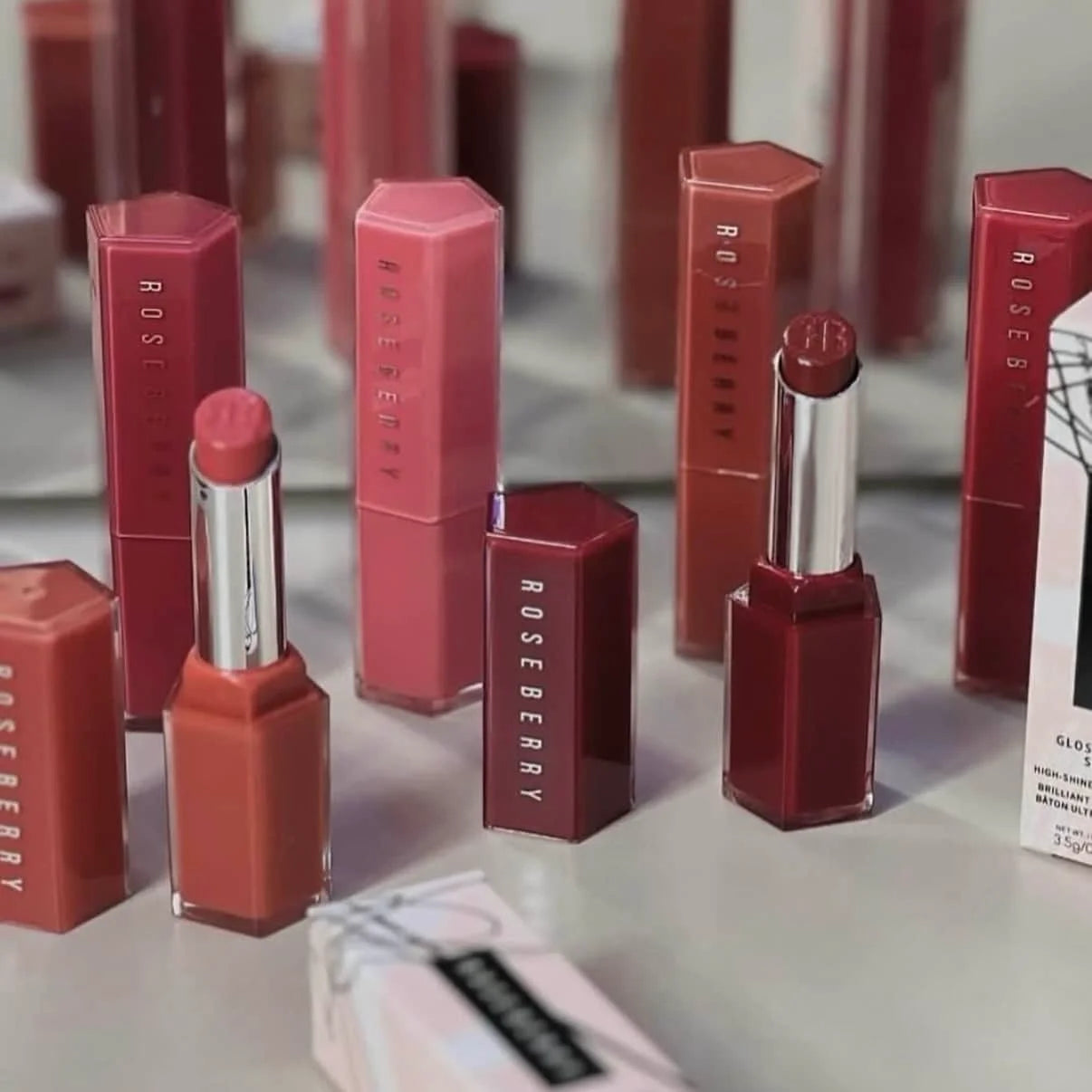 Rose Berry Glossy Bomb Lipsticks