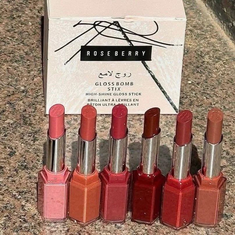 Rose Berry Glossy Bomb Lipsticks