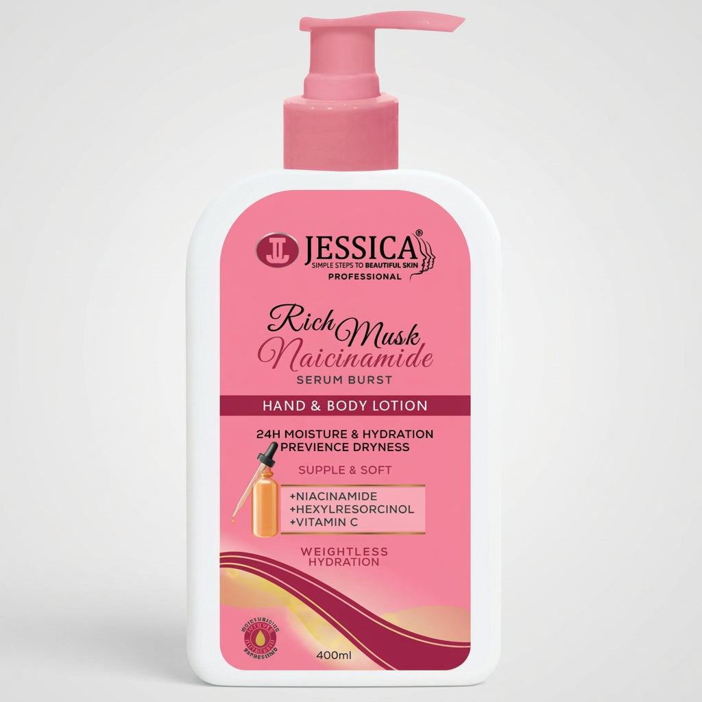 Jessica Rich Musk Niacinamide Hand & Body Lotion - 400ml