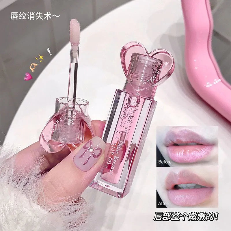 Gege Bear Plant Extract Lip Mask Lip Oil  - 2Pcs Set