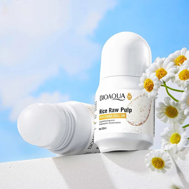 Bioaqua Rice Raw Pulp Whitening Roll-On - 50ml