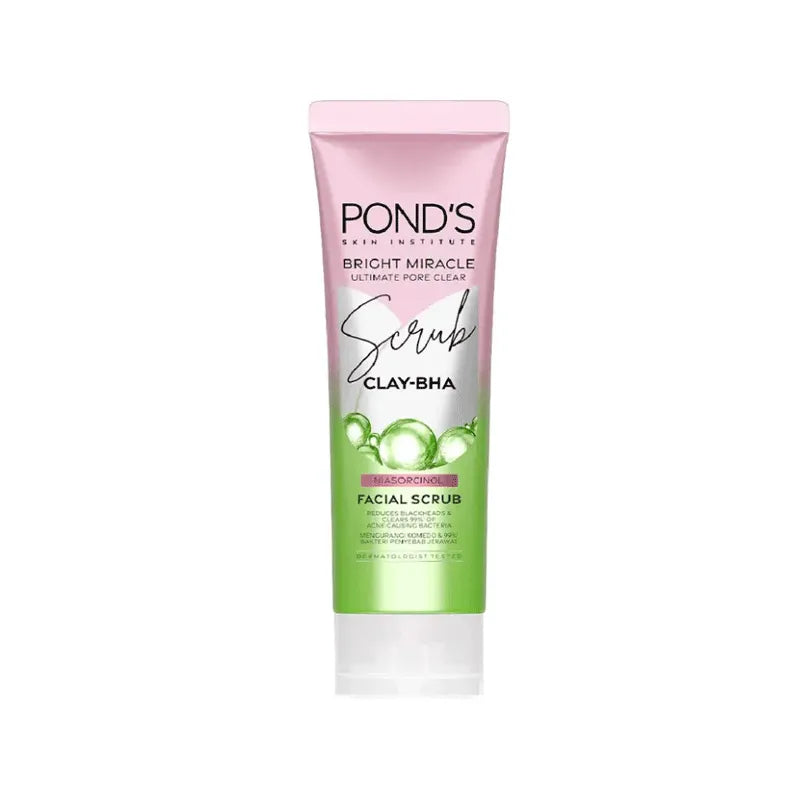 Ponds Bright Miracle Facial Scrub Clay-BHA - 100g
