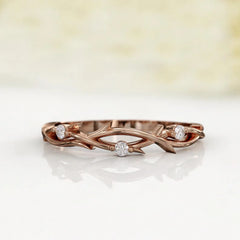 Stainless Steel Nature Inspired Vine Ring