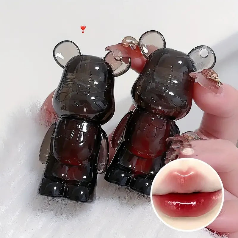Miss Lara Cute Korean Black Bear Lip Gloss Shade