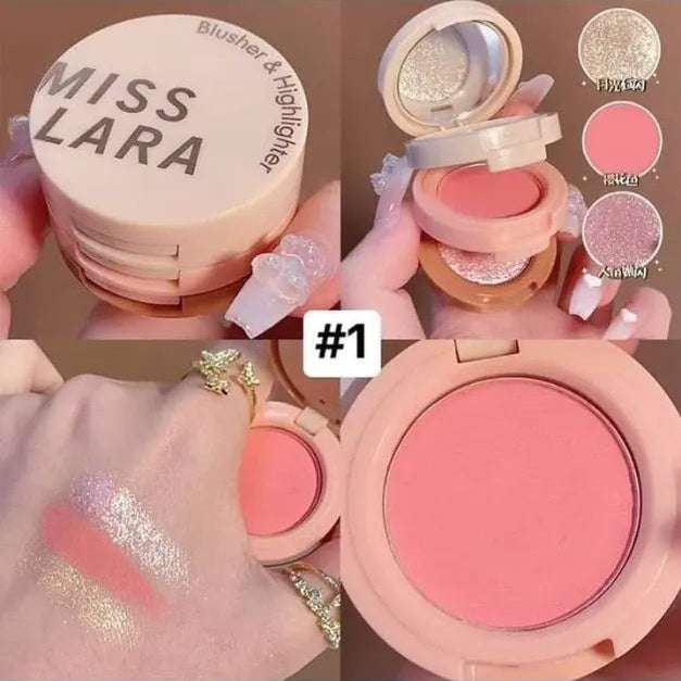 Miss Lara 3-in-1 Blush & Highlighter Palette