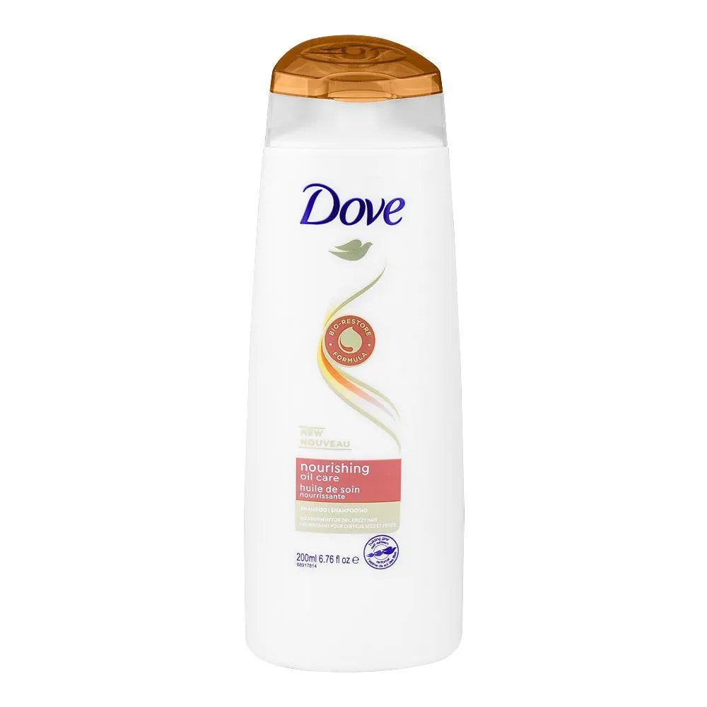 Dove Nourishing Oil Care Shampoo, For Dry Frizzy Hair - 200ml