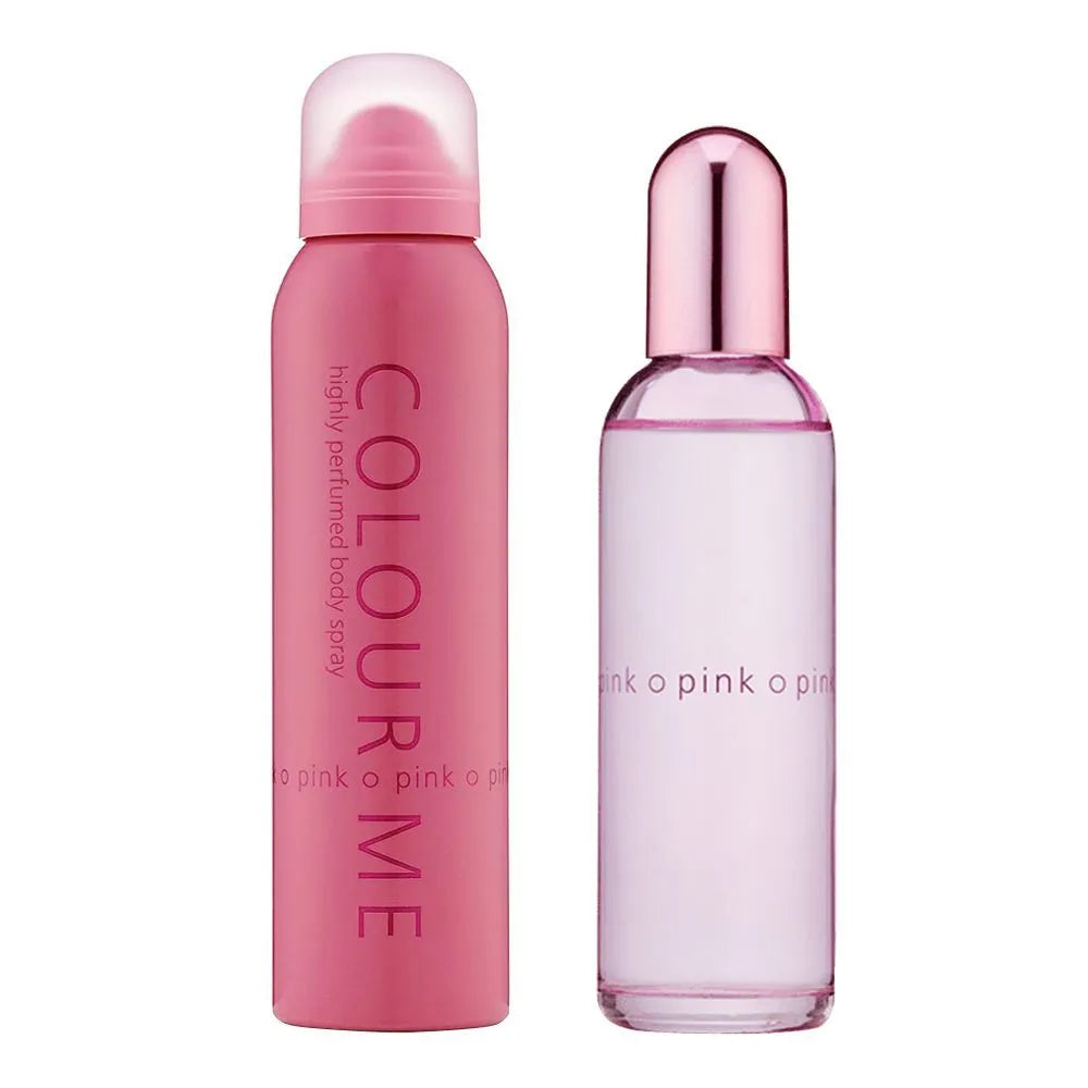 Milton Lloyd Color Me Pink Femme Set For Women, Eau De Parfum, 100ml + Body Spray - 150ml