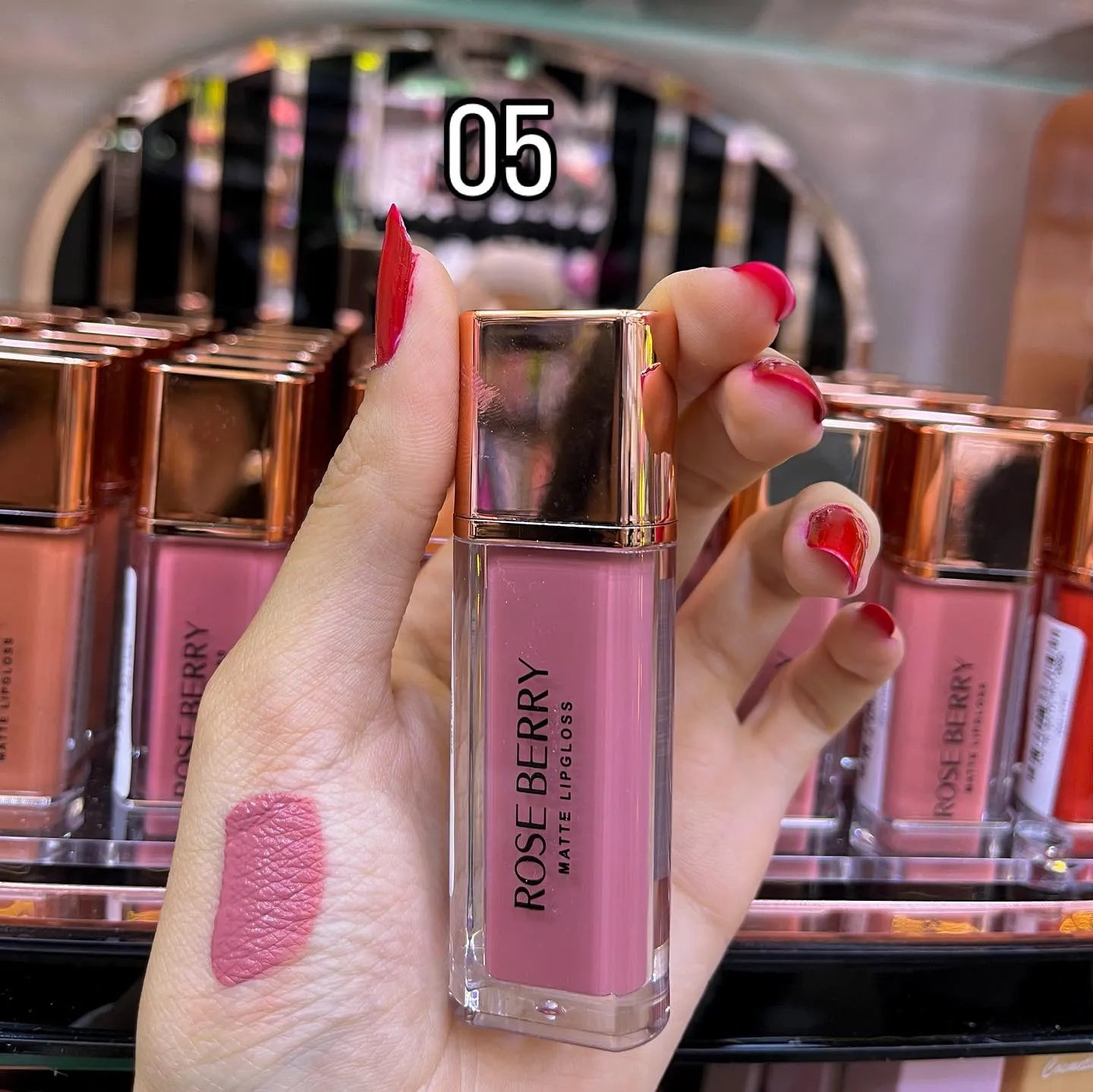 Rose Berry Matte Lip Gloss