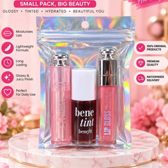 Mini Lip Makeup Essentials Combo Pouch