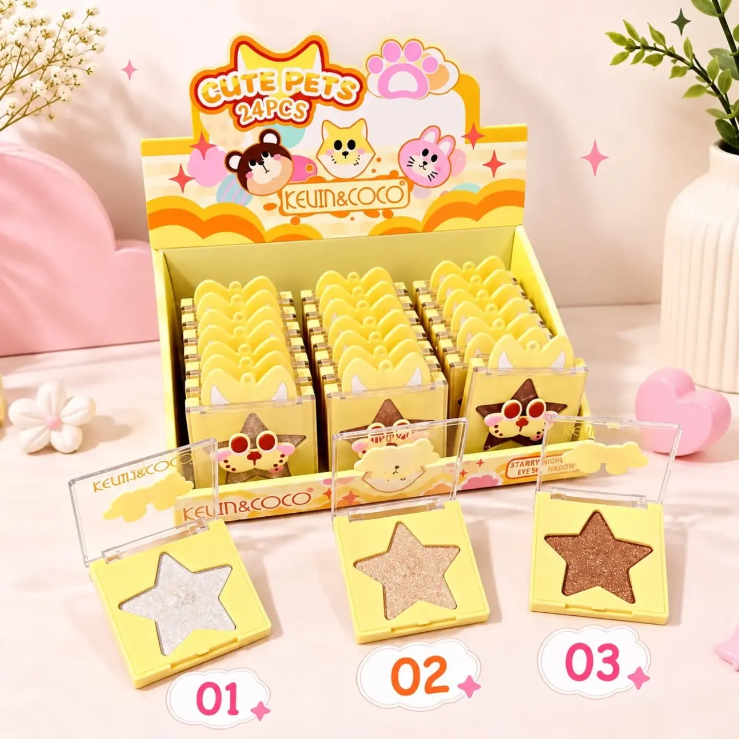 Kevin & Coco Cute Pets Highlighter Palette