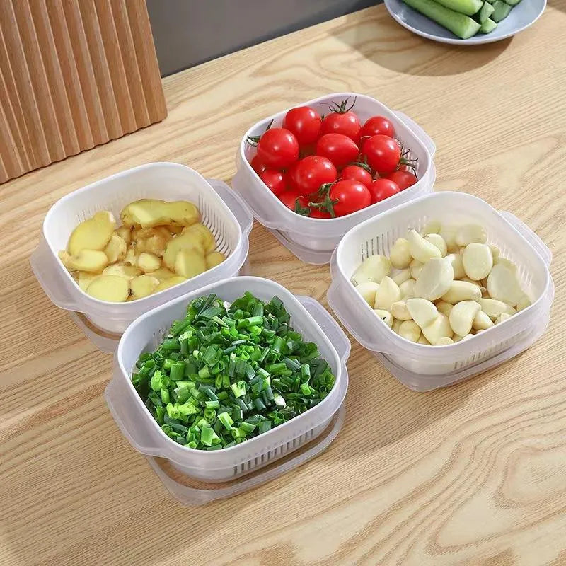 Mini Drain Storage Container with Lid – Pack of 4