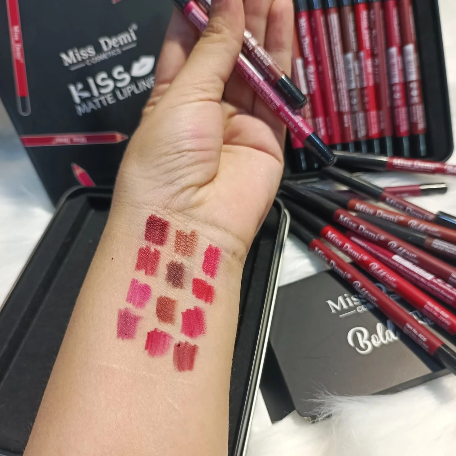 Miss Demi Kiss Matte Lipliner 12- Pcs Set