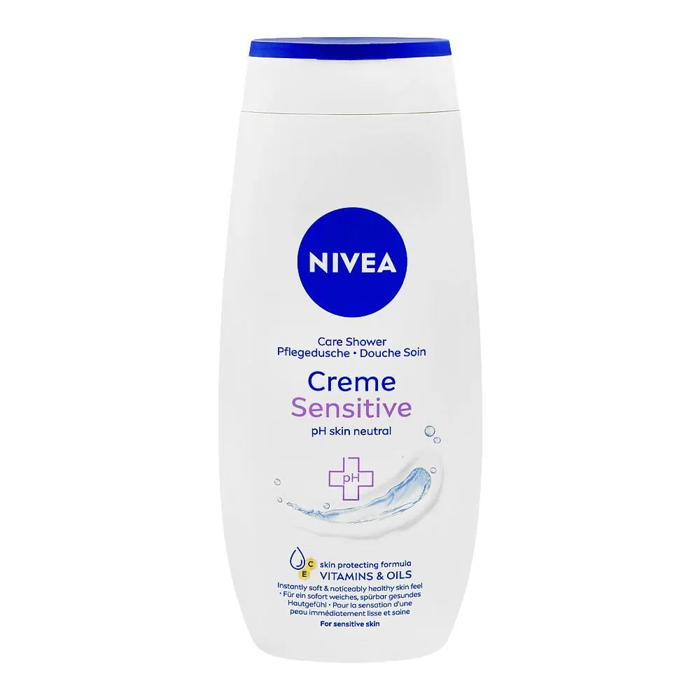 Nivea Creme Sensitive pH Skin Neutral Care Shower Cream – For Sensitive Skin – 250ml