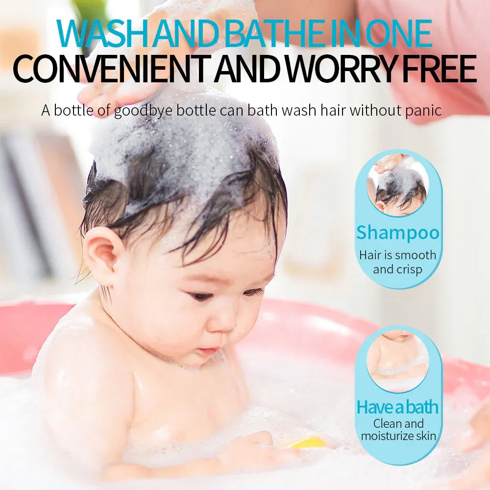 BIOAQUA Natural Organic Milk 2-In-1 Baby Shampoo and Body Wash - 260ml