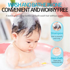 BIOAQUA Natural Organic Milk 2-In-1 Baby Shampoo and Body Wash - 260ml