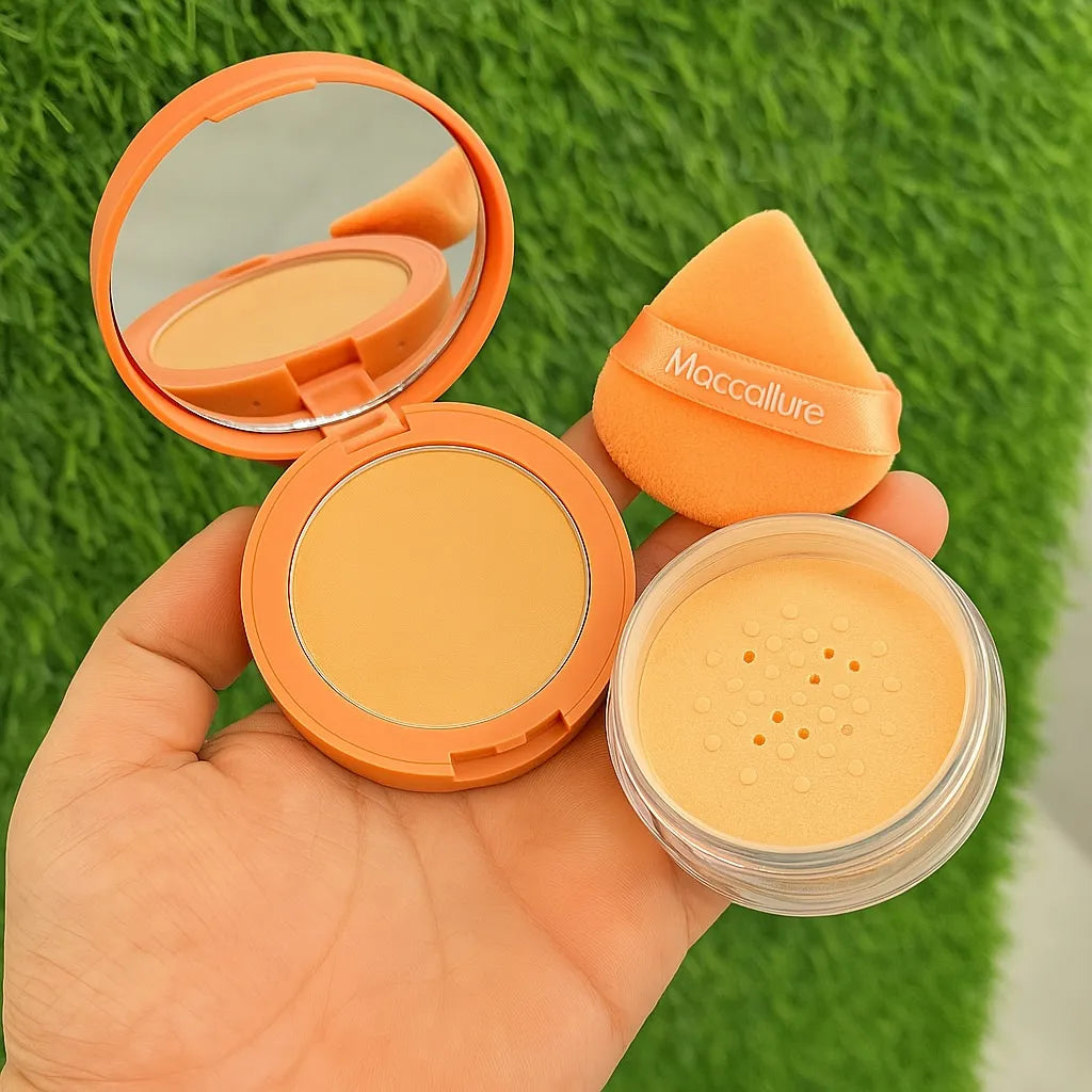 Mocallure 2 in 1 Compact + Loose Powder