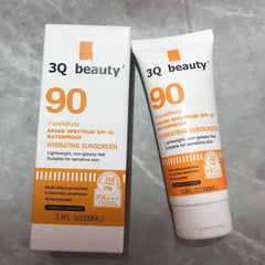 3Q Beauty  Face & Body Broad Spectrum SPF 90 Waterproof Hydrating Sunscreen - 100ml