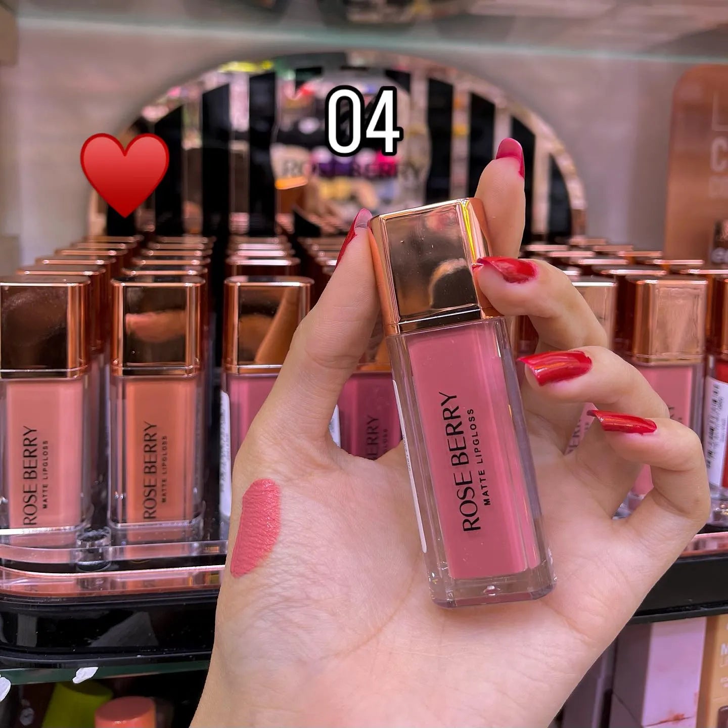 Rose Berry Matte Lip Gloss