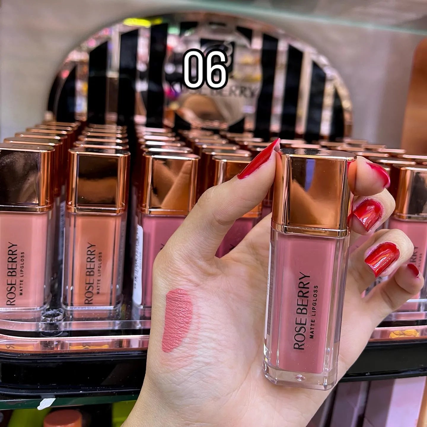 Rose Berry Matte Lip Gloss