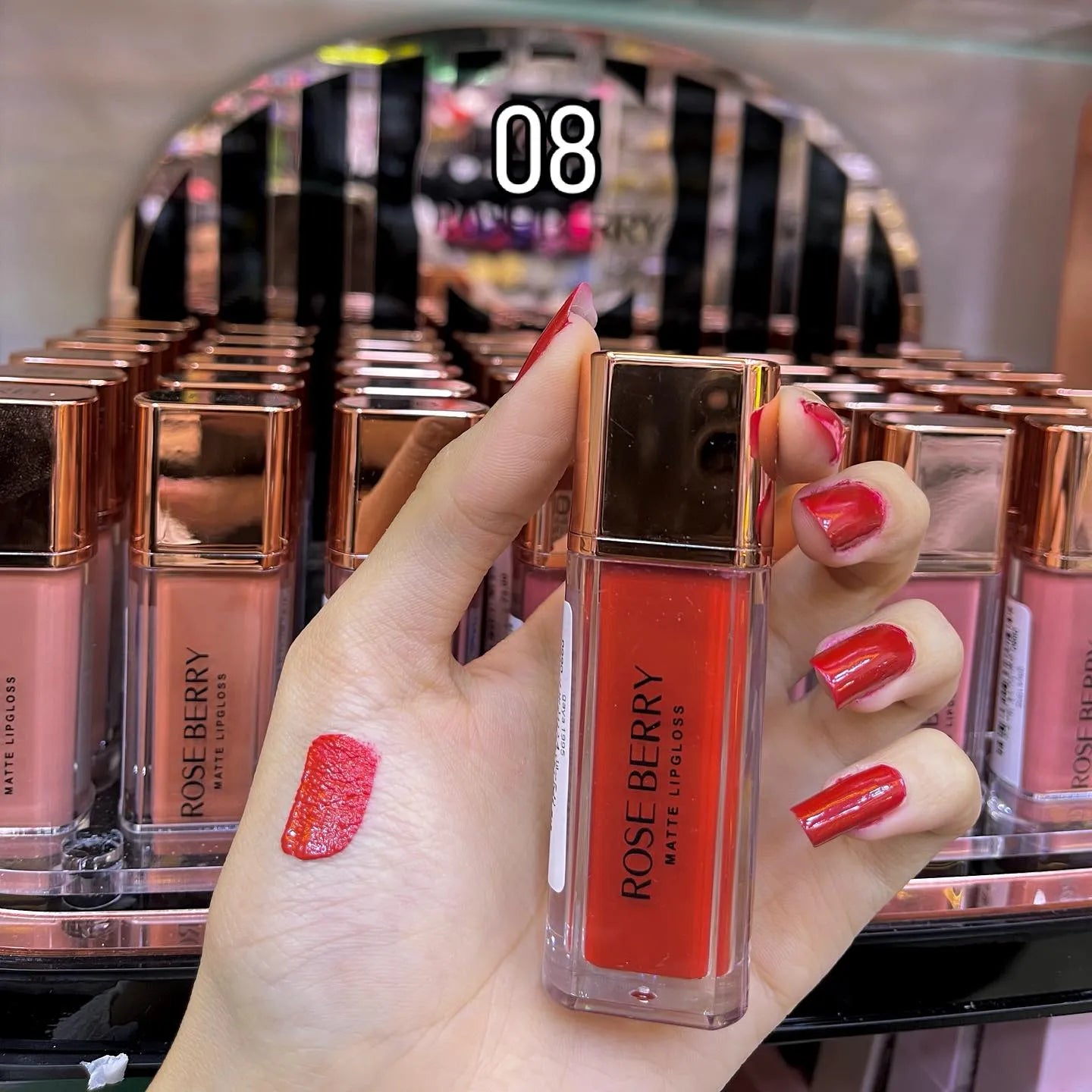 Rose Berry Matte Lip Gloss