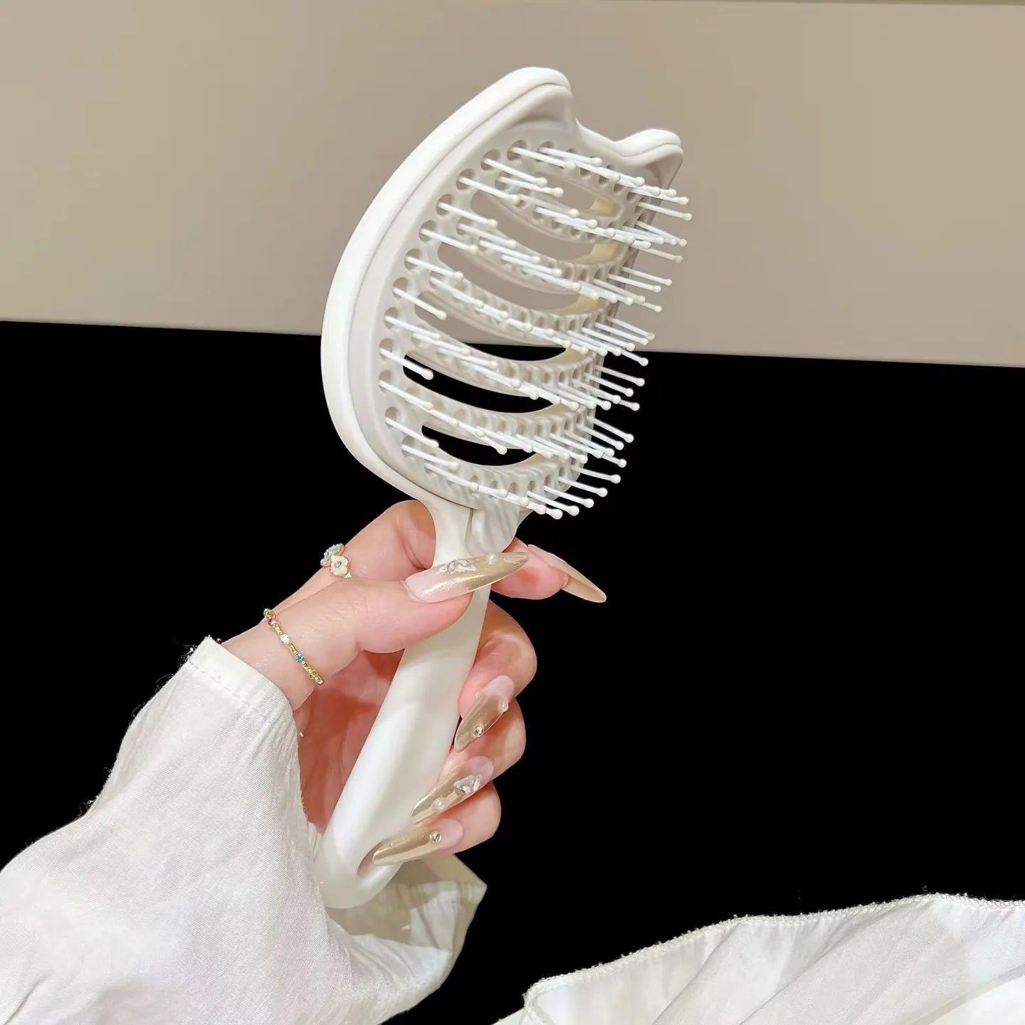 Cartoon-themed vented detangling hair brush