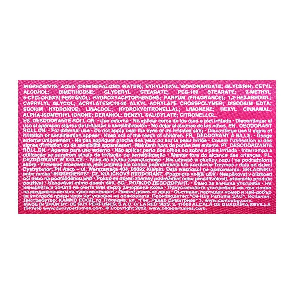 Nike Trendy Pink woman Deodorant Roll On - 50ml