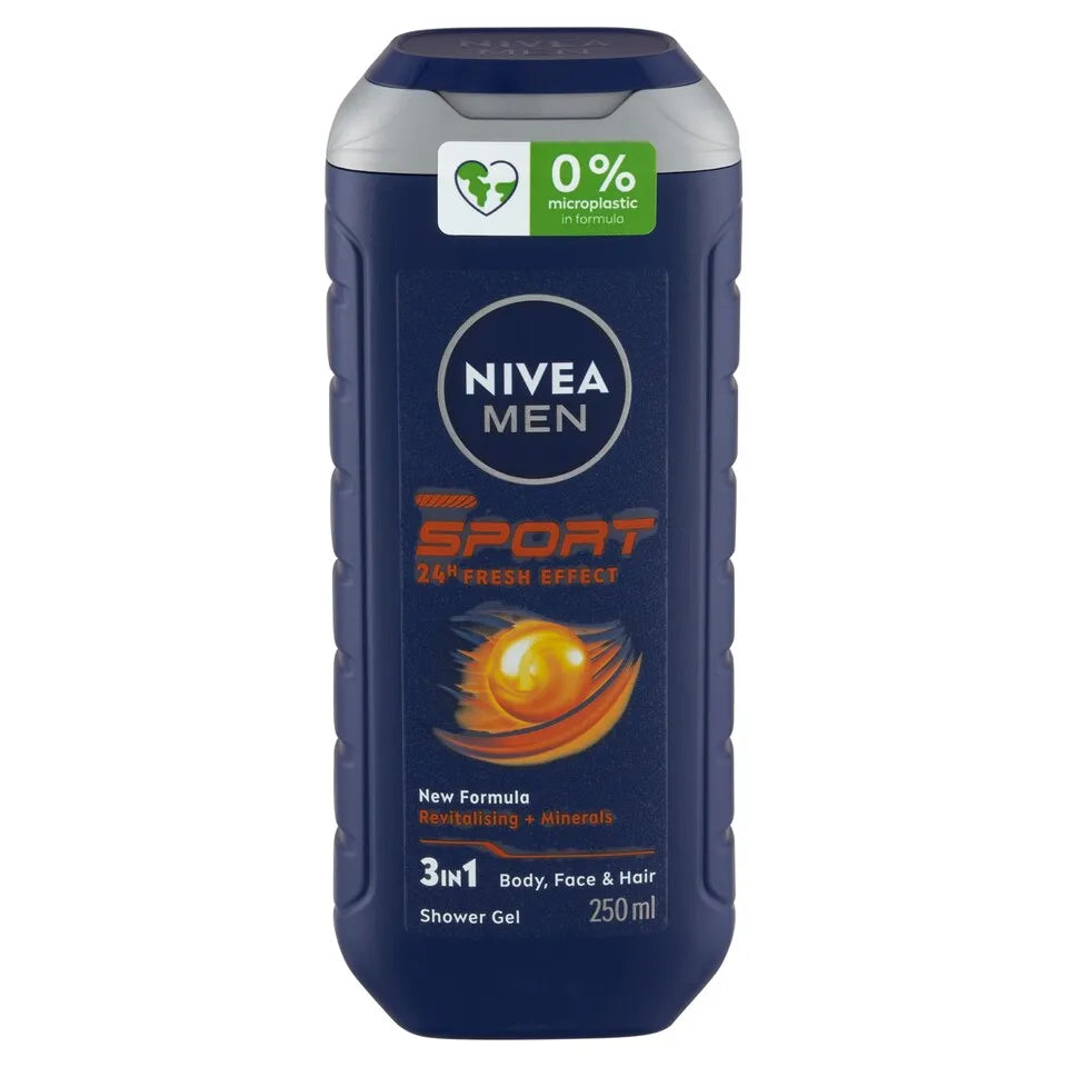 Nivea Men Sport 3-in-1 Shower Gel – 250ml