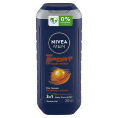 Nivea Men Sport 3-in-1 Shower Gel – 250ml