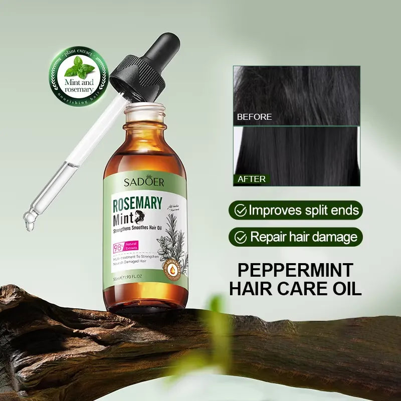 Sadoer Rosemary Mint Strengthens Repair Hair Oil - 55ml