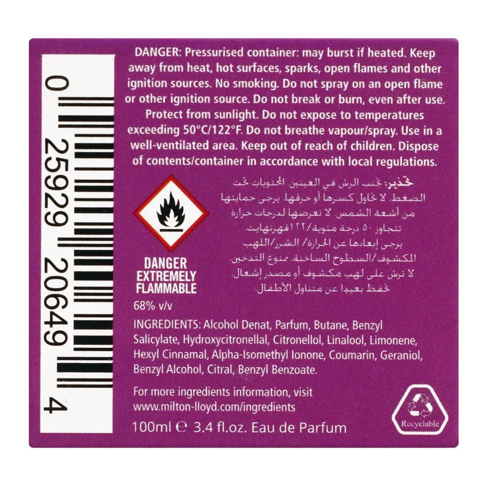 Milton Lloyd Color Me Colors Femme Eau De Parfum, For Men - 100ml