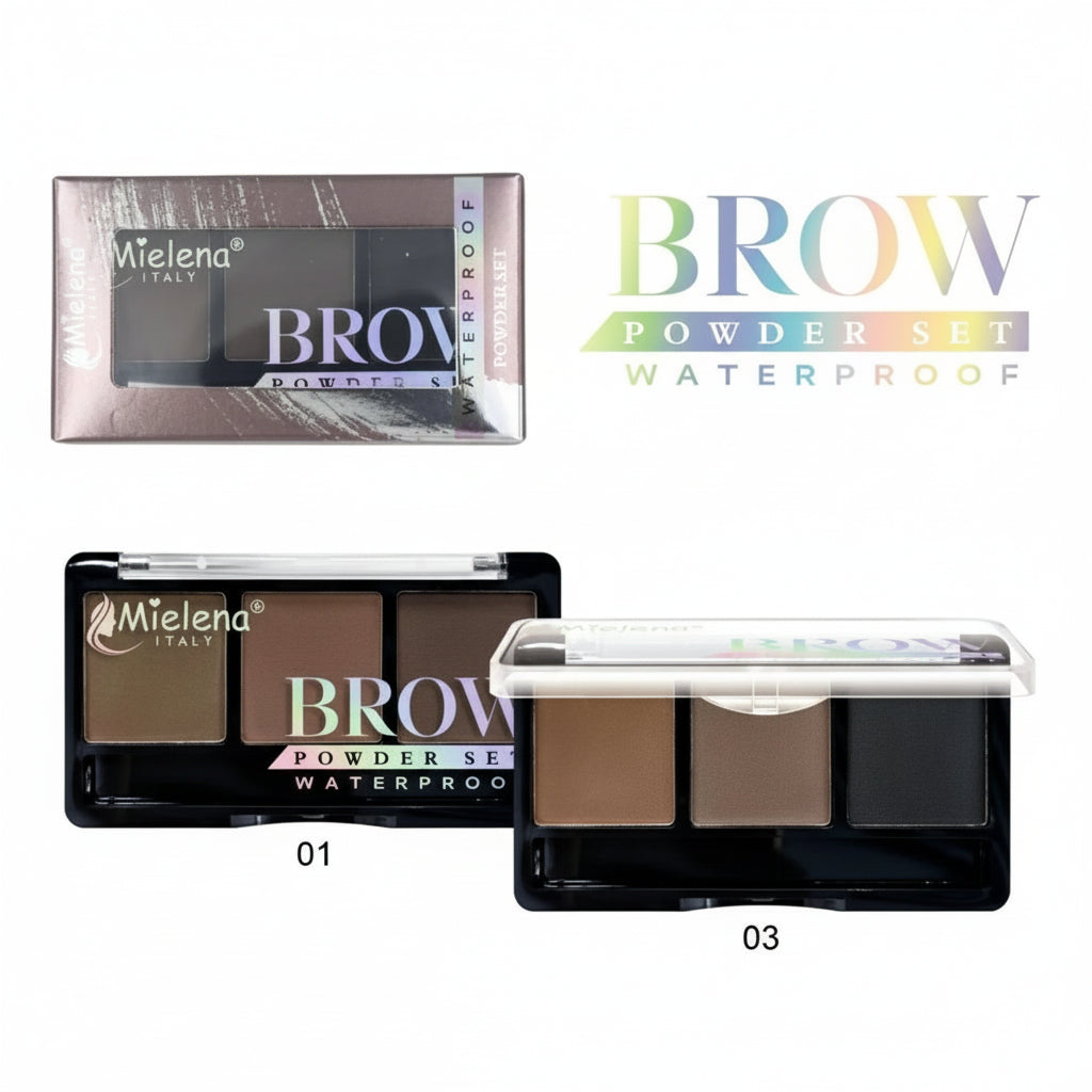 Mielena Italy 3-in-1 Eyebrow Palette