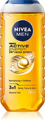 Nivea Men Active Energy 3-in-1 Shower Gel-250ml