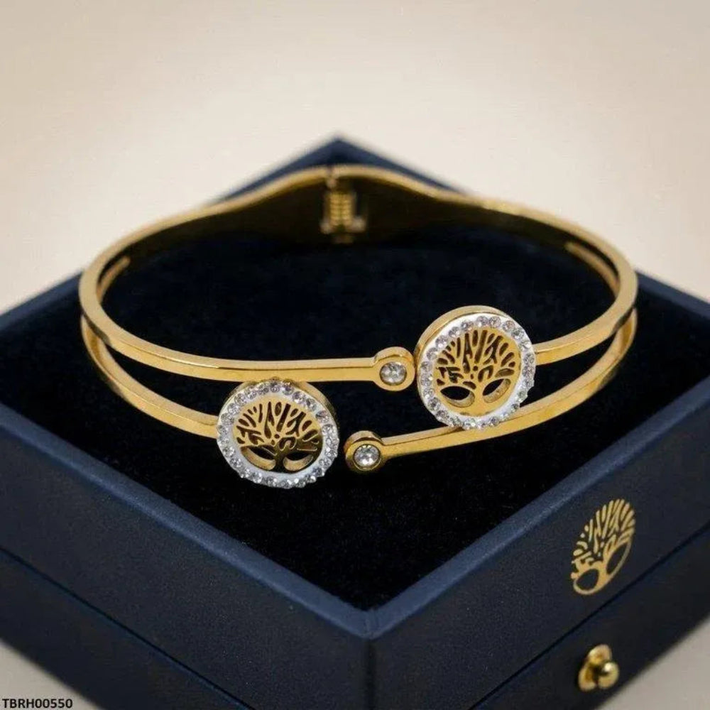 Gold Double Tree of Life Bracelet