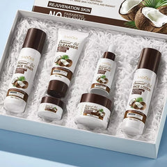 SADOER Coconut Oil 6-Piece Skincare Set